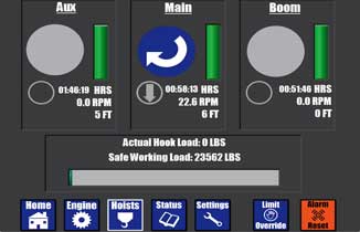 Seatrax Hoist Status Page